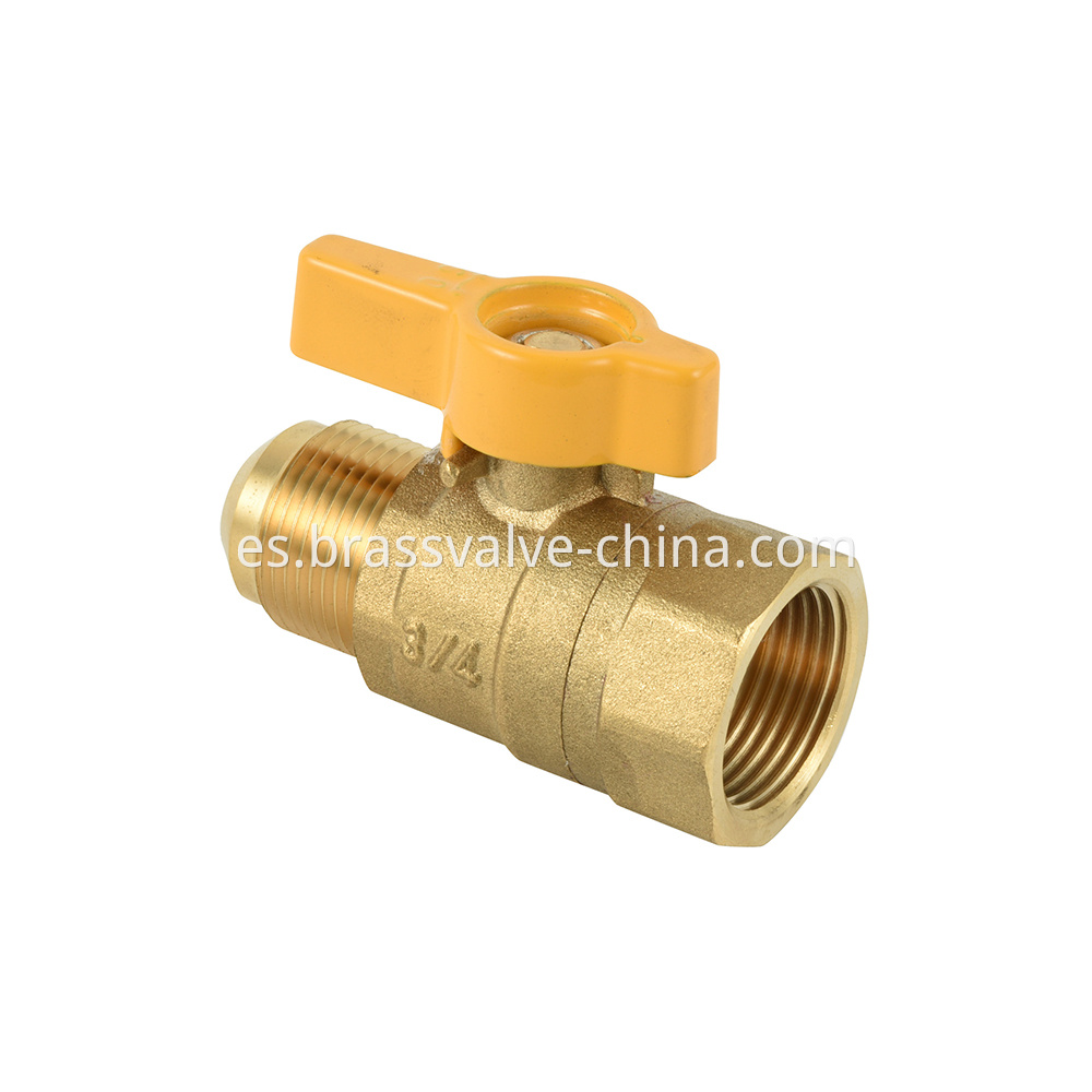 Brass Flarexfip Gas Valve